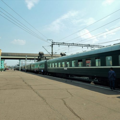 5. Taking the train in Ulan Ude (Siberia, Russia) to go to Ulan Baatar (Mongolia)